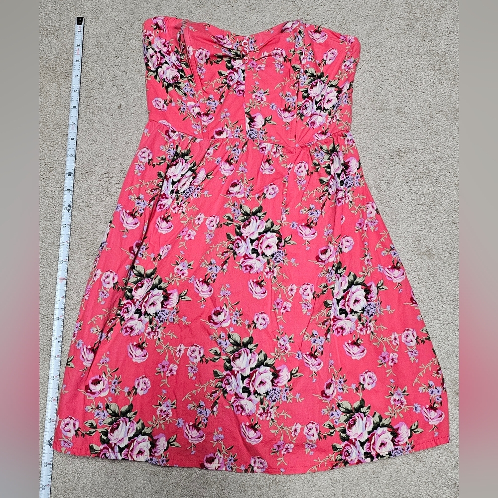 Xhilaration Pink Floral Sleeveless Dress - Juniors Size X-small